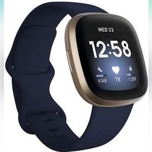 Fitbit Smart Watch in Midnight Blue with Gold hardware